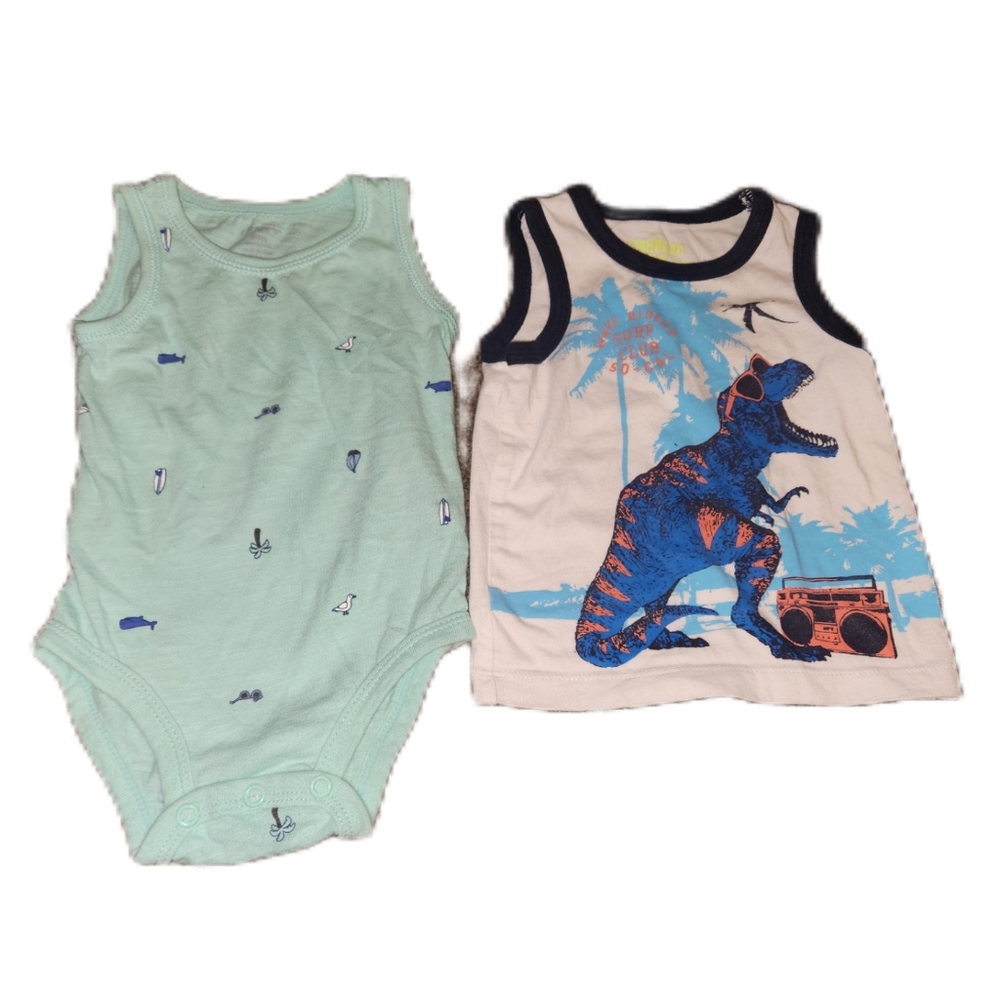 💓3/$15 9 Months Baby Boy's Tank Top and Tank Top Bodysuit